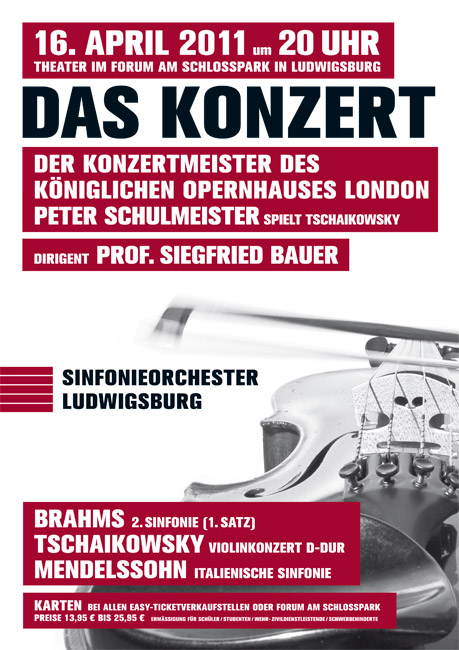 Sinfonieorchester Ludwigsburg Plakat